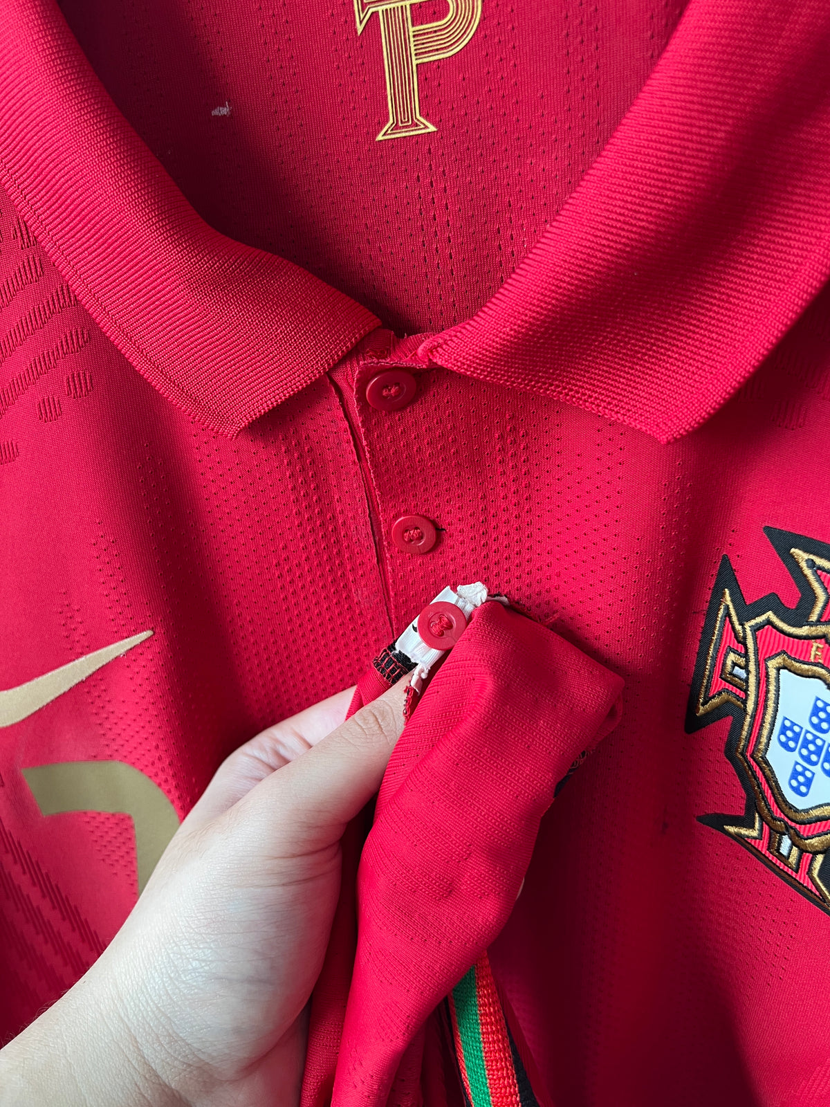 (XL) Portugal 2020-21 Home Player Version Shirt Ronaldo #7