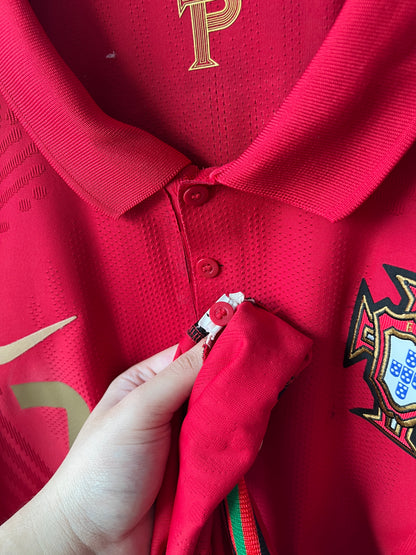 (XL) Portugal 2020-21 Home Player Version Shirt Ronaldo #7