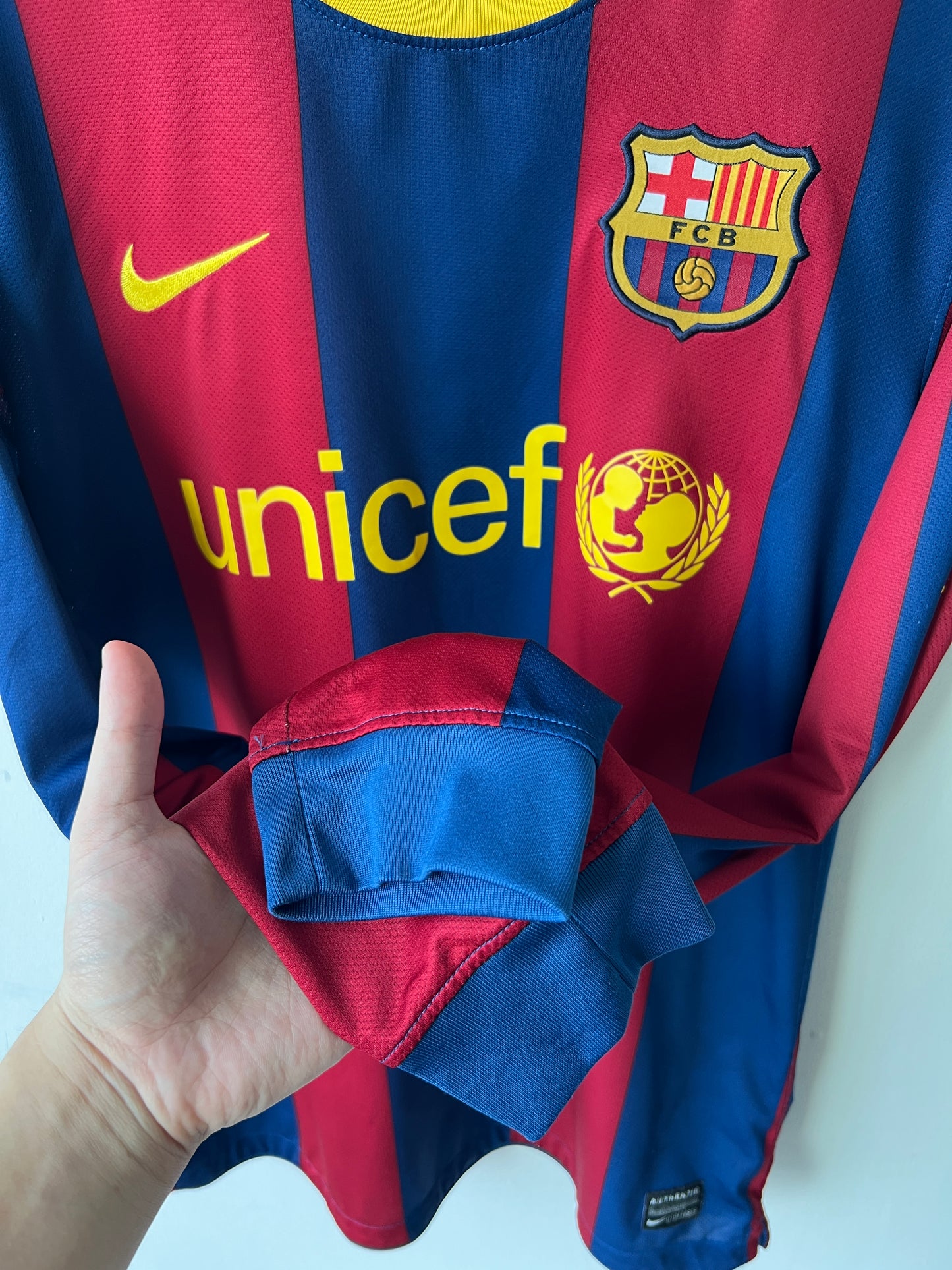 (M) Barcelona 2010-11 Home Long Sleeve Shirt Messi #10