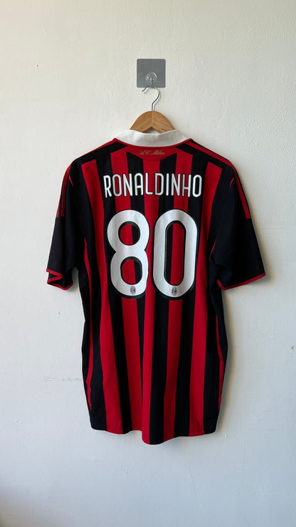 AC Milan 2009-10 Home Shirt Ronaldinho #80 (L)