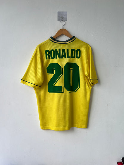 (L) Brazil 1994-96 Home Shirt Ronaldo #20