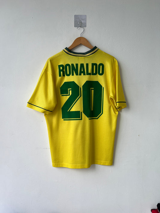 (L) Brazil 1994-96 Home Shirt Ronaldo #20