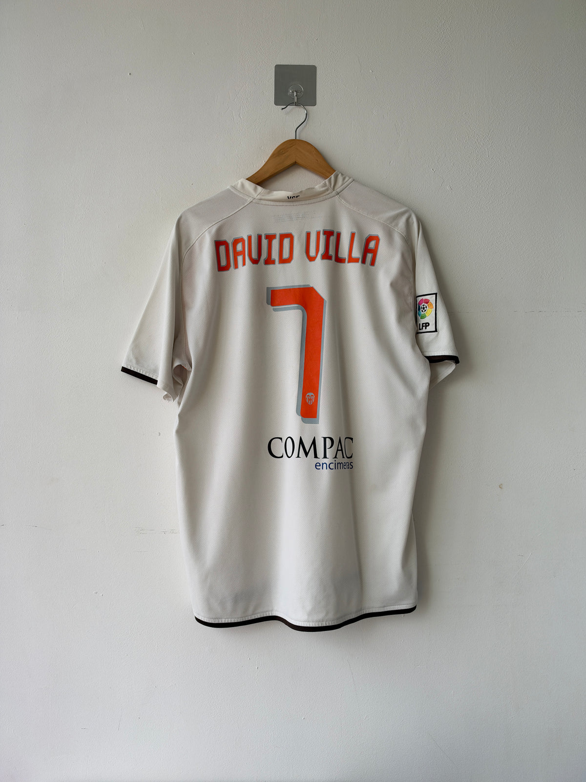 (XL) Valencia 2008-09 Home Shirt David Villa #7
