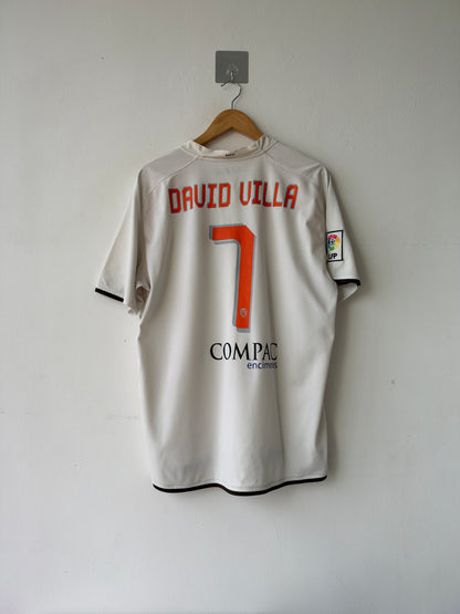 (XL) Valencia 2008-09 Home Shirt David Villa #7