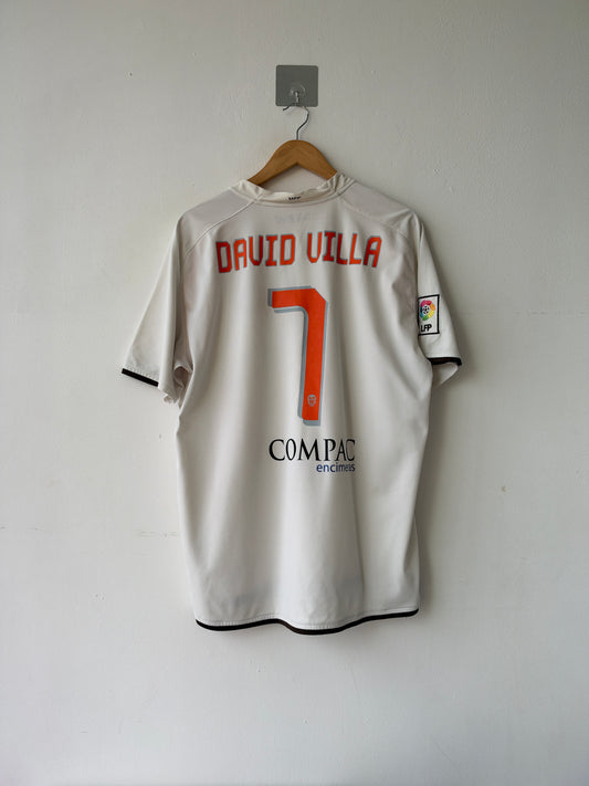 (XL) Valencia 2008-09 Home Shirt David Villa #7