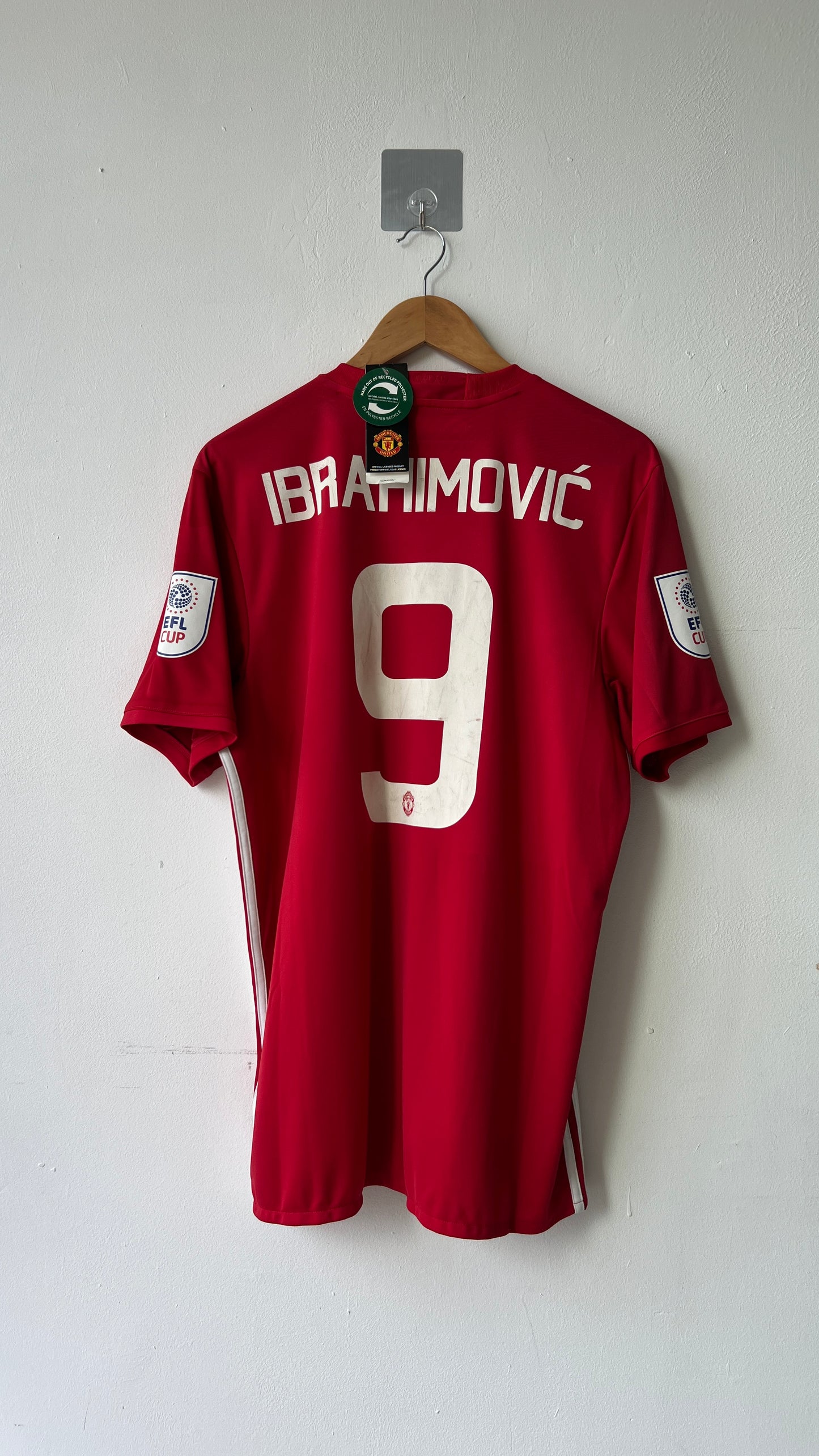 Manchester United 2016-17 EFL Cup Home Shirt Ibrahimovic (L) (Brand New)