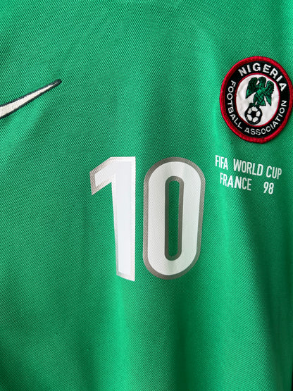 (L) Nigeria 1998-00 Home Shirt Okocha #10