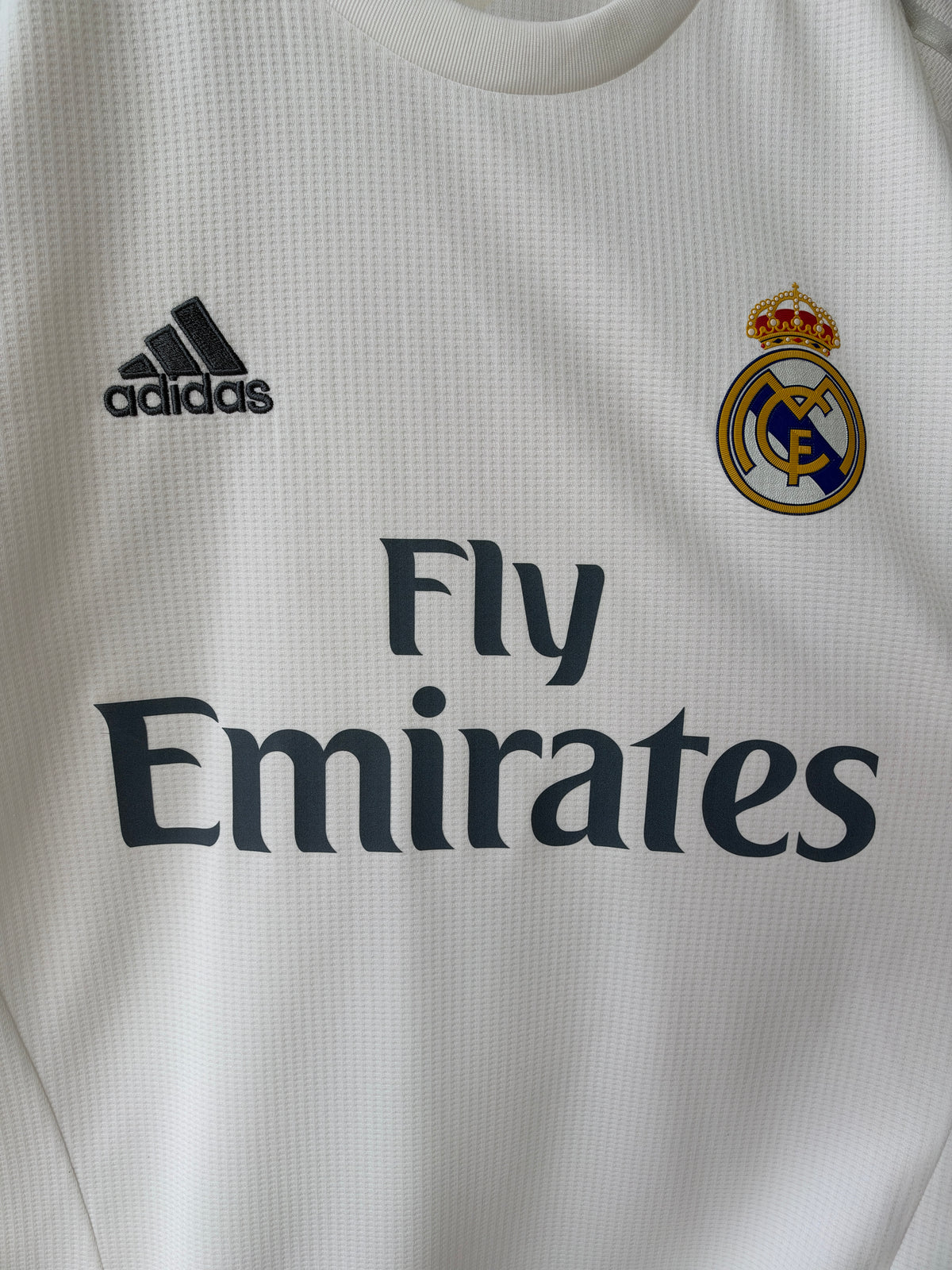 (M) Real Madrid 2015-16 Home Long Sleeve Shirt Ronaldo #7