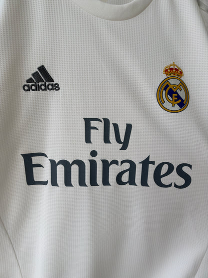 (M) Real Madrid 2015-16 Home Long Sleeve Shirt Ronaldo #7