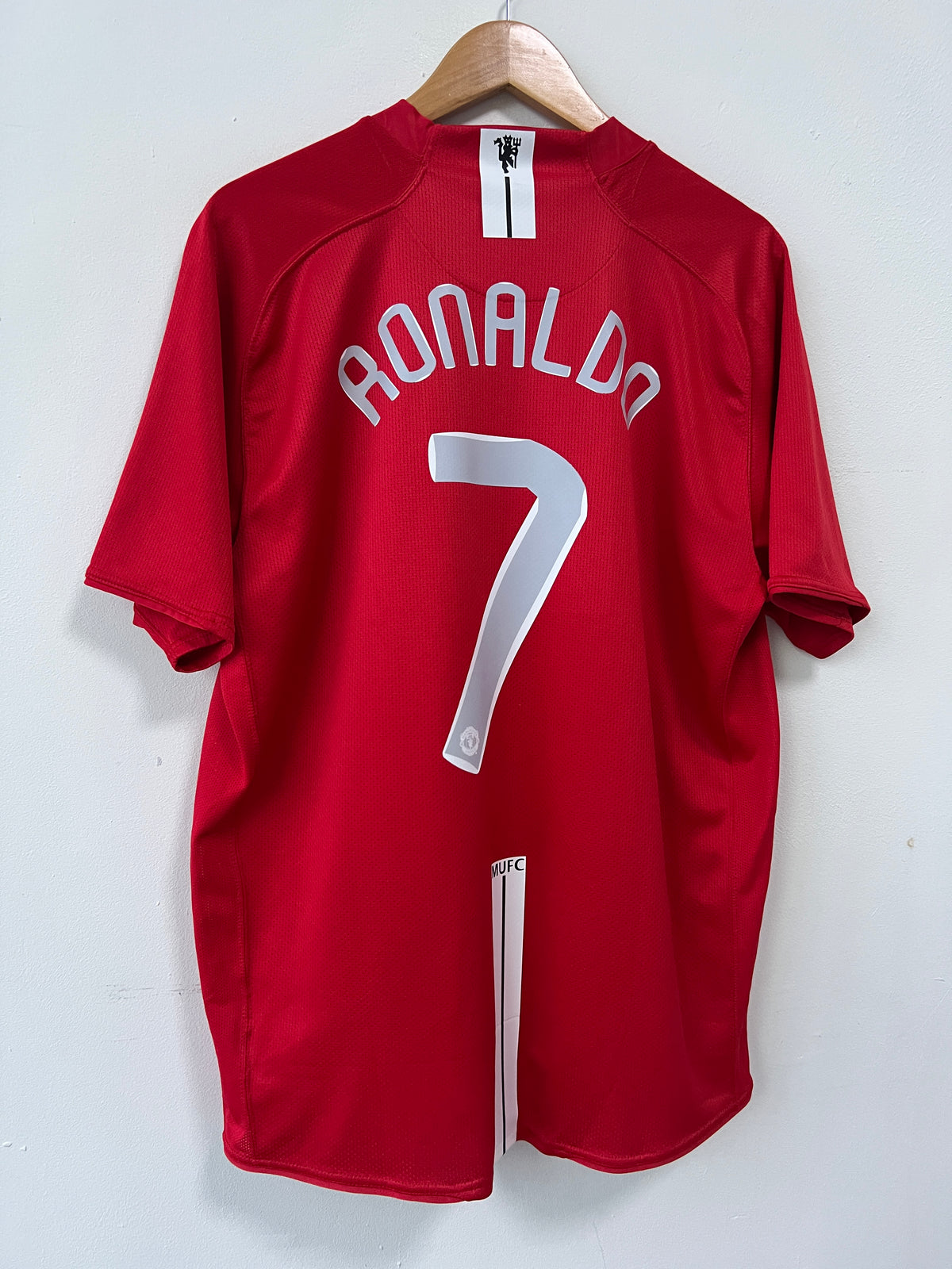 (XL) Manchester United 2007-09 Home Shirt Ronaldo #7