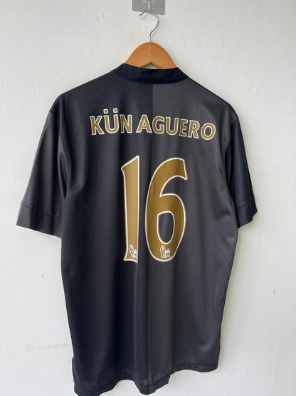 (L) Manchester City 2013-14 Away Shirt Kun Aguero #16