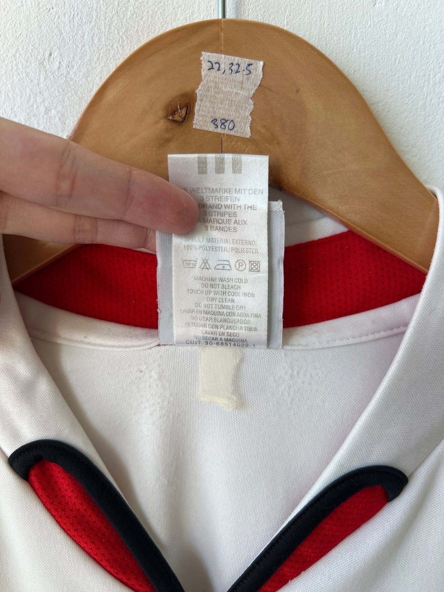 (M fits L) River Plate 2004-05 Home Shirt Salas #11