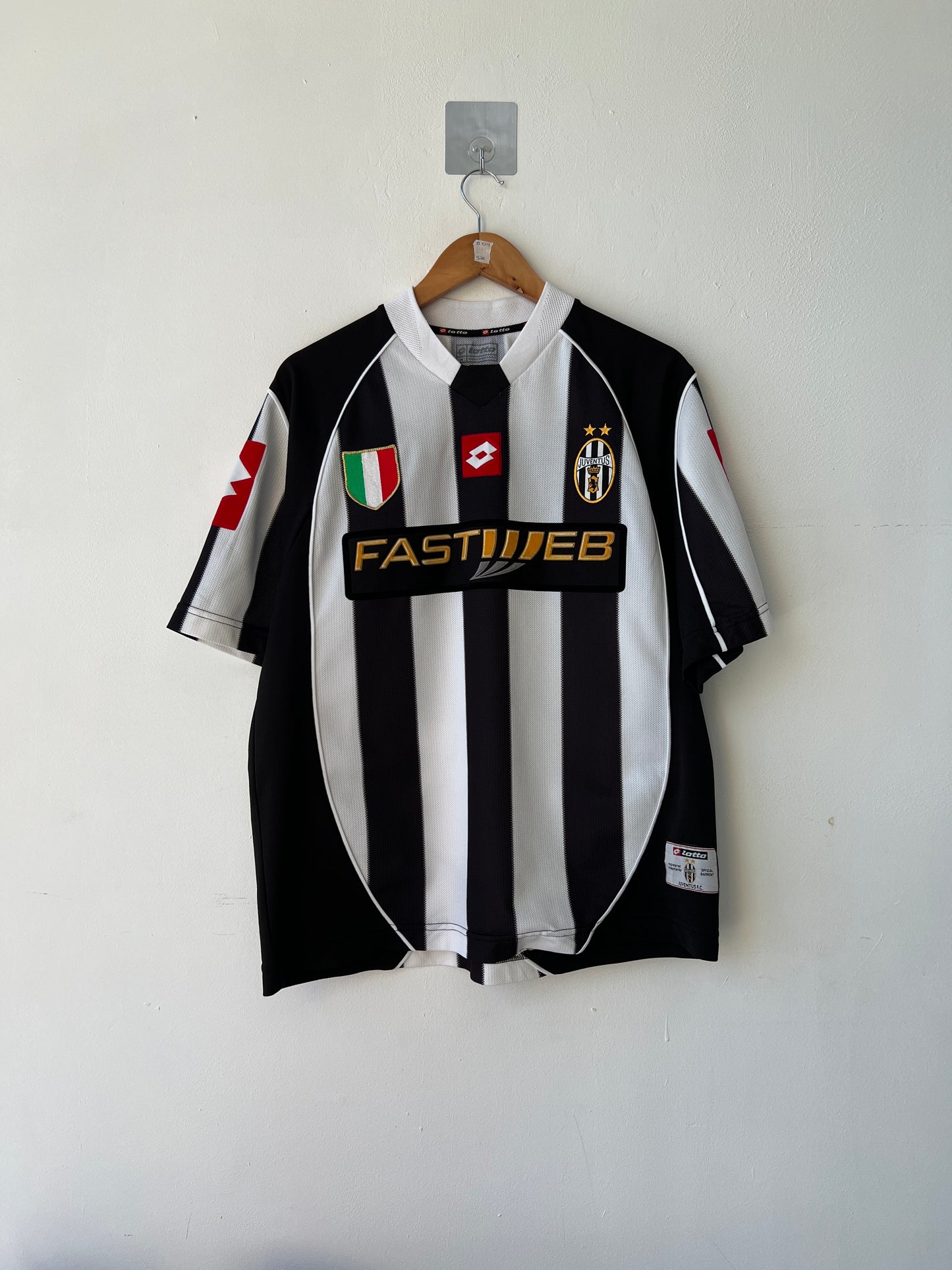 (M fits L) Juventus 2002-03 Home Shirt Del Piero #10
