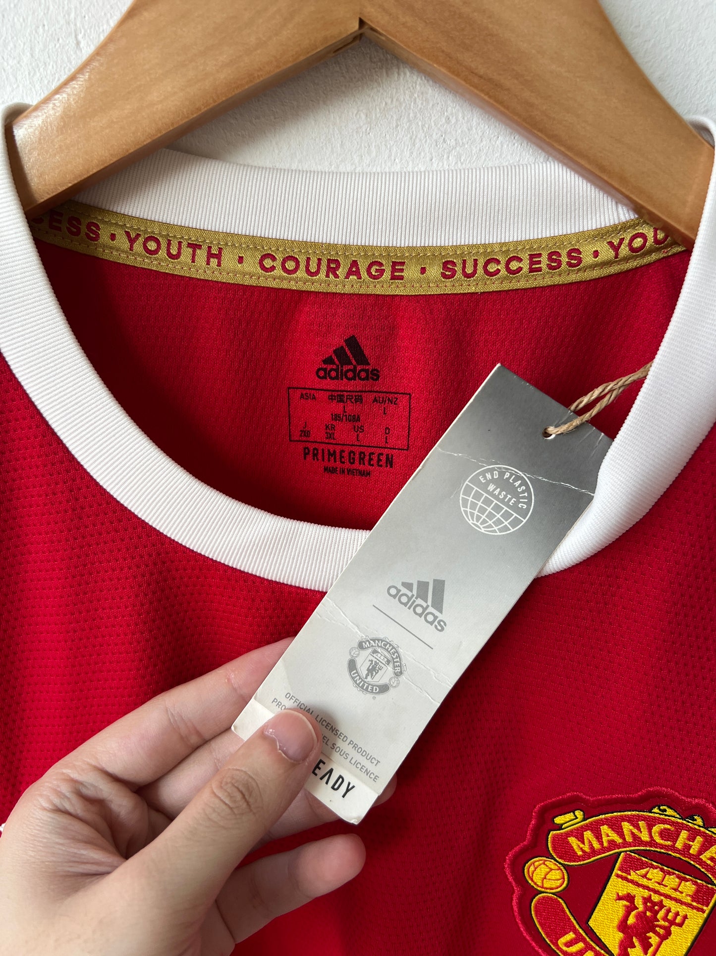 (L) Manchester United 2021-22 Home Shirt Ronaldo #7 (NEW)