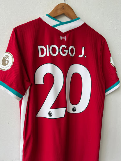 (L) Liverpool 2020-21 Home Player Version Shirt Diogo Jota #20