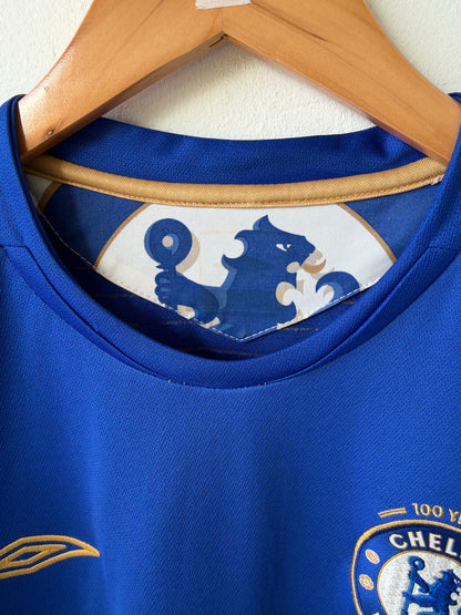 (L) Chelsea 2005-06 Home Long Sleeve Shirt Drogba #15