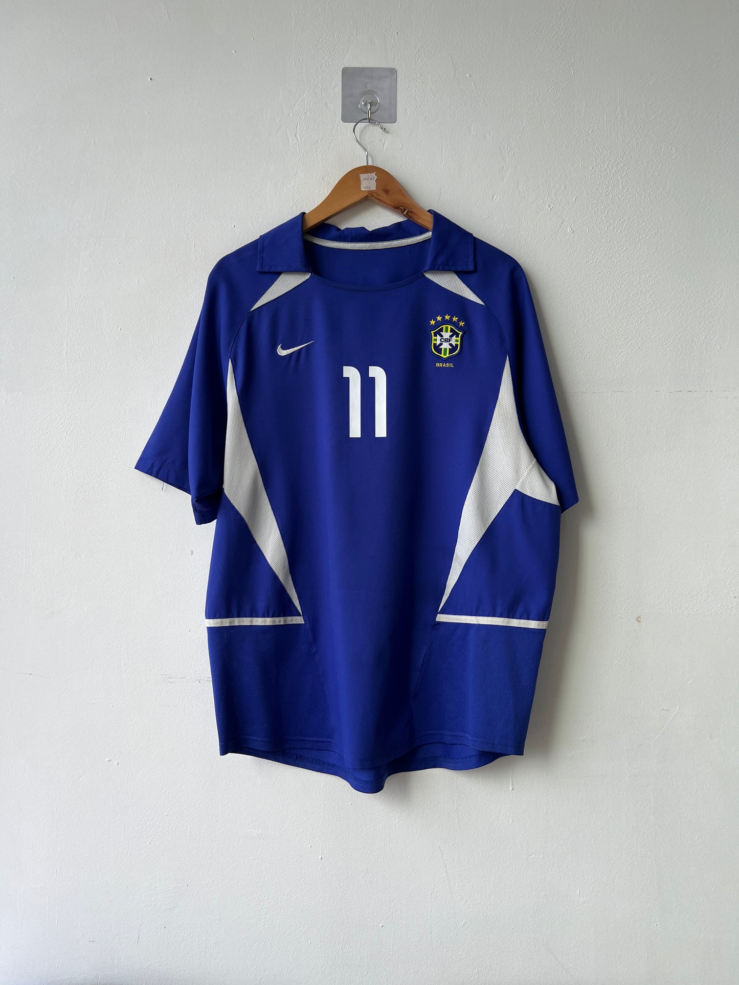(L) Brazil 2002-04 Away Shirt Ronaldinho #11