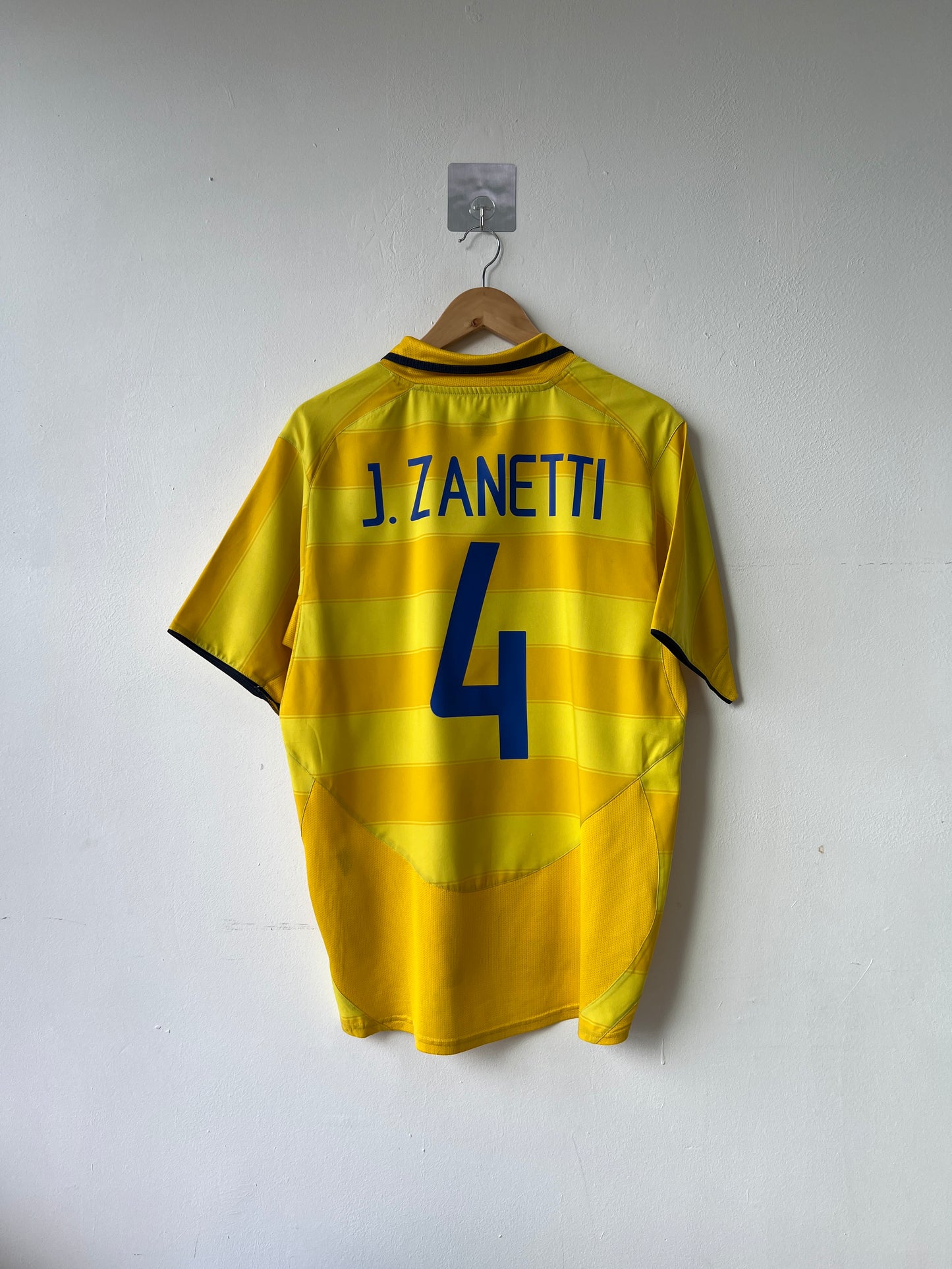 (M) Inter Milan 2003-04 Away Shirt J. Zanetti #4
