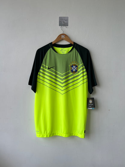 (XL) Brazil 2014 Pre-Match Shirt (NEW)