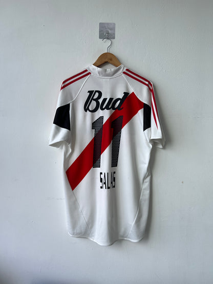(M fits L) River Plate 2004-05 Home Shirt Salas #11