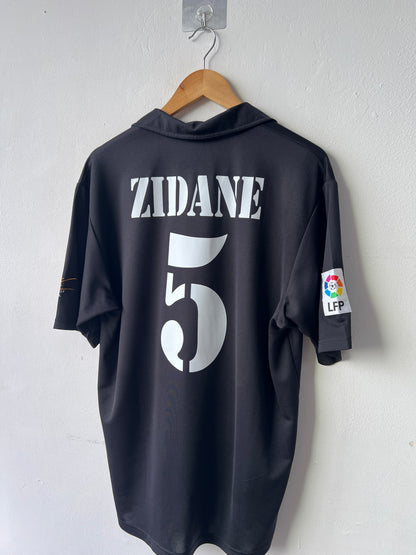 (M fits L) Real Madrid 2002-03 Away Shirt Zidane #5