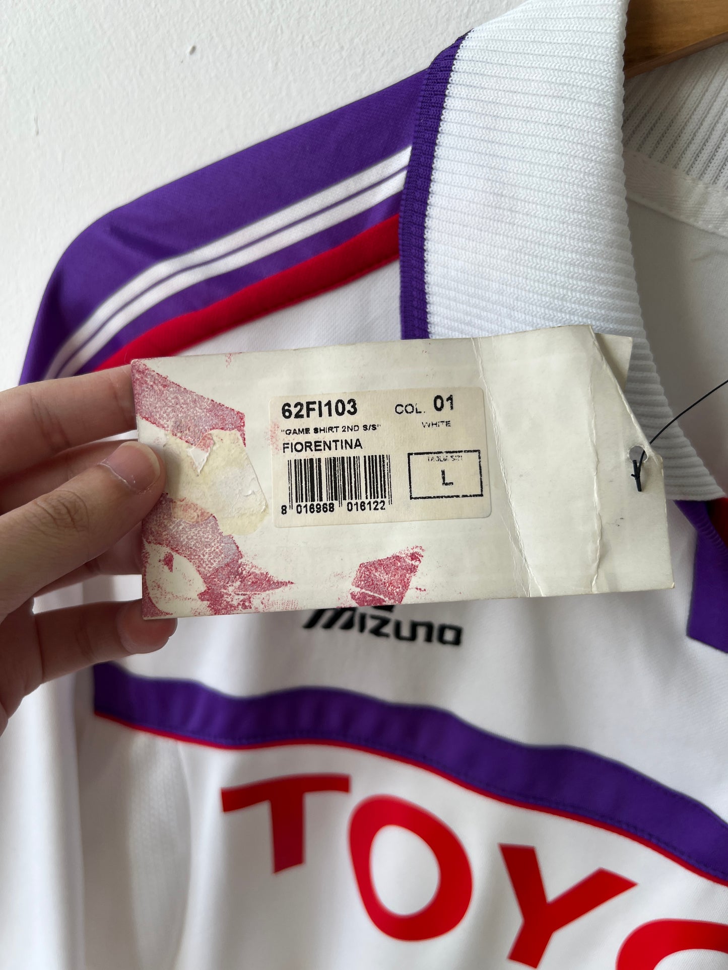 (L) Fiorentina 2001-02 Away Shirt Adriano #90 (NEW)