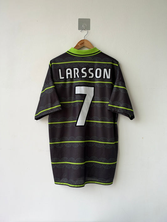 (XL) Celtic 1998-99 Away Shirt Larsson #7