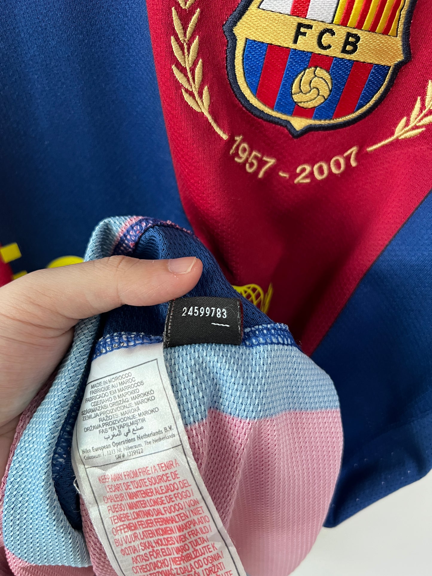 (L) Barcelona 2007-08 Home Shirt Messi #19