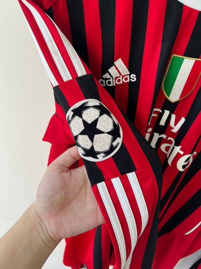 (M) AC Milan 2011-12 Home Long Sleeve Shirt Ibrahimovic #11