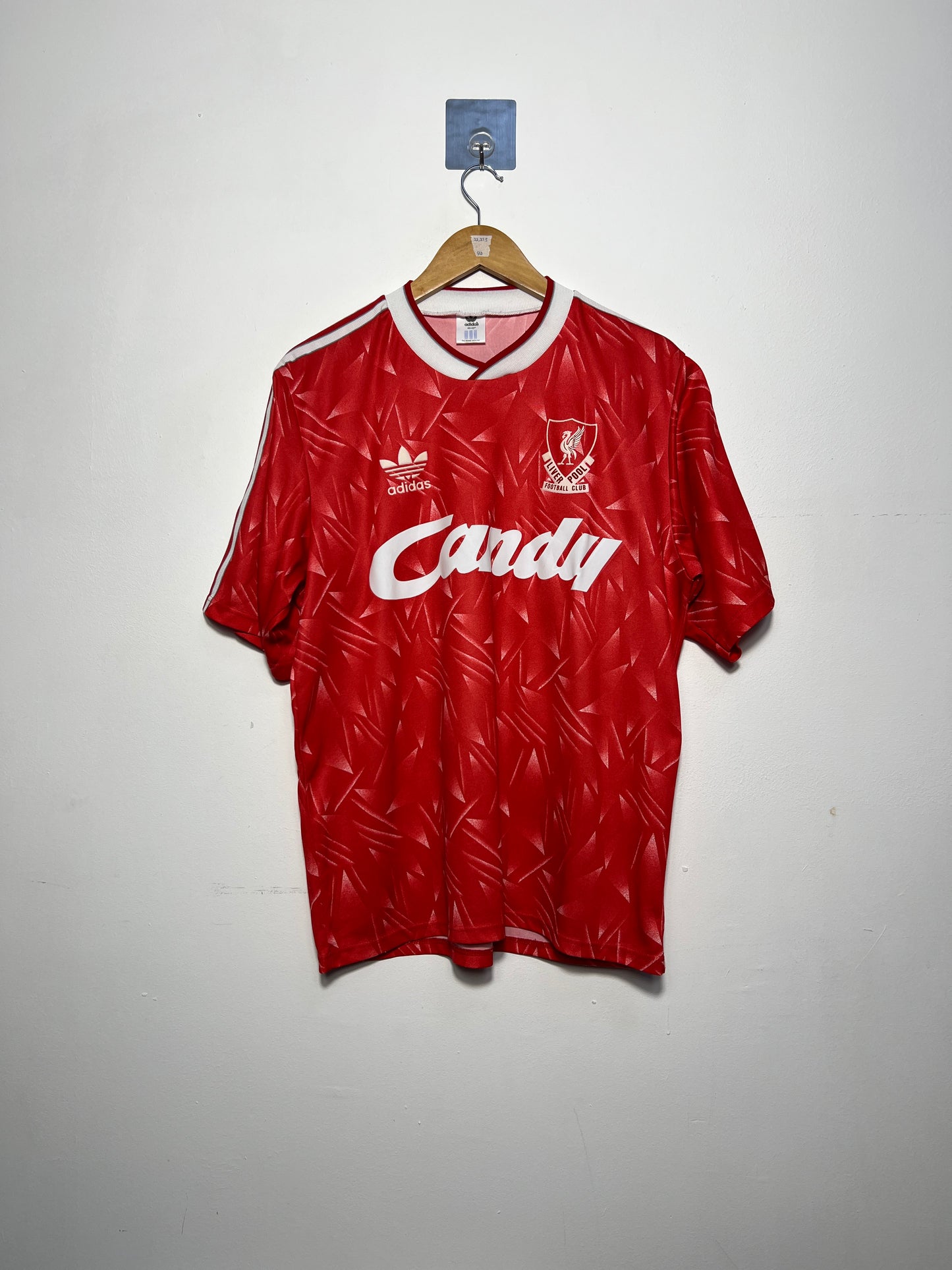 (M fits L) Liverpool 1989-91 Home Shirt