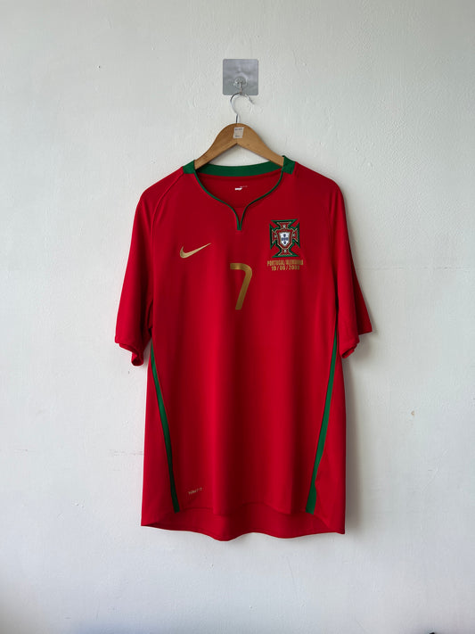 (L) Portugal 2008-10 Home Shirt Ronaldo #7 (MDT)