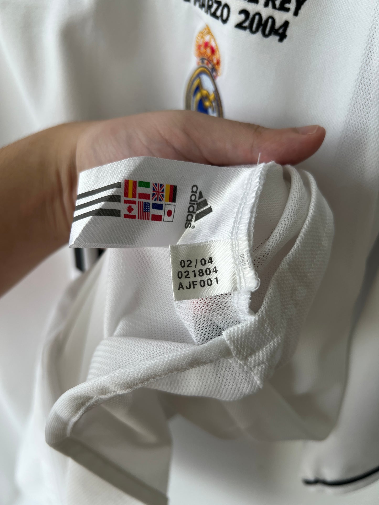 (XL) Real Madrid 2003-04 Home Shirt Beckham #23 (Copa Del Rey MDT)