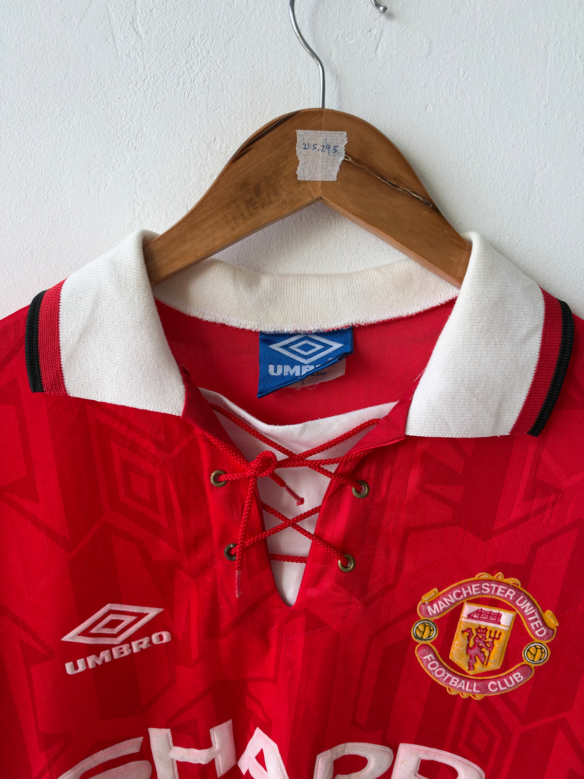 (L) Manchester United 1992-94 Home Shirt Bryan Robson #12