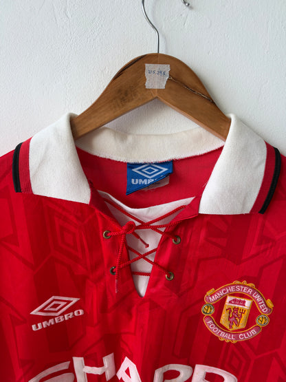 (L) Manchester United 1992-94 Home Shirt Bryan Robson #12