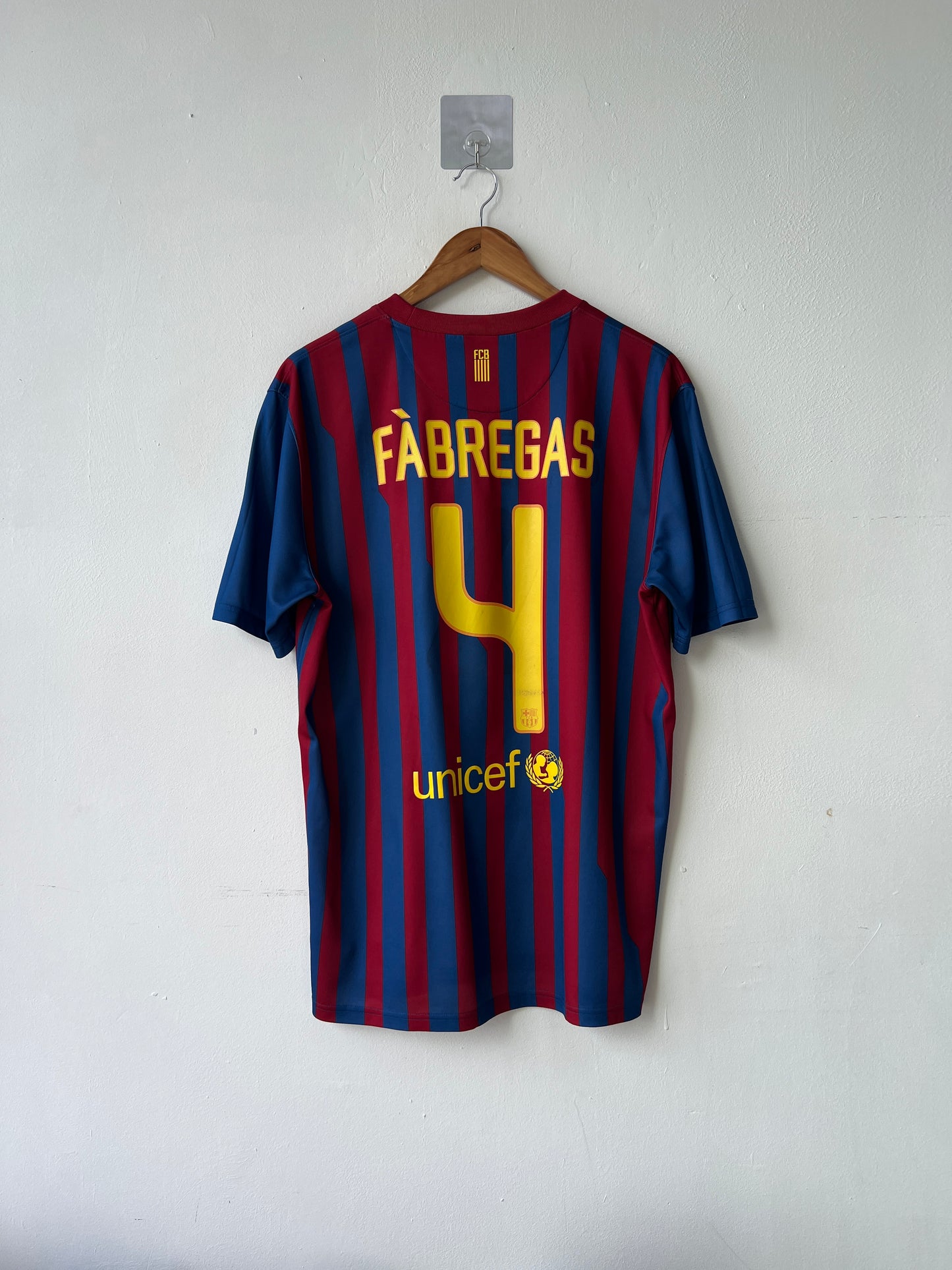 (L) Barcelona 2011-12 Home Basic Version Shirt Fabregas #4