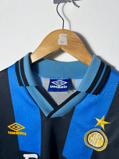 (L) Inter Milan 1994-95 Home Shirt Bergkamp #10
