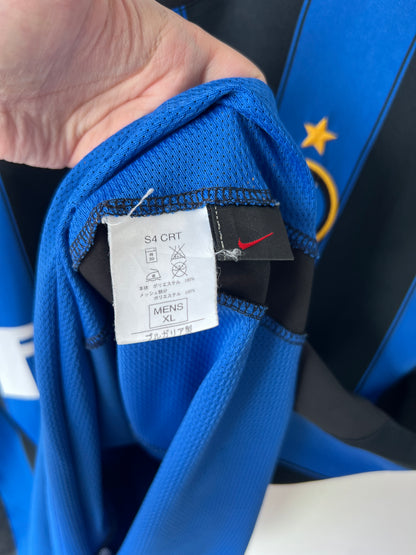 (XL) Inter Milan 2003-04 Home Shirt Adriano #10