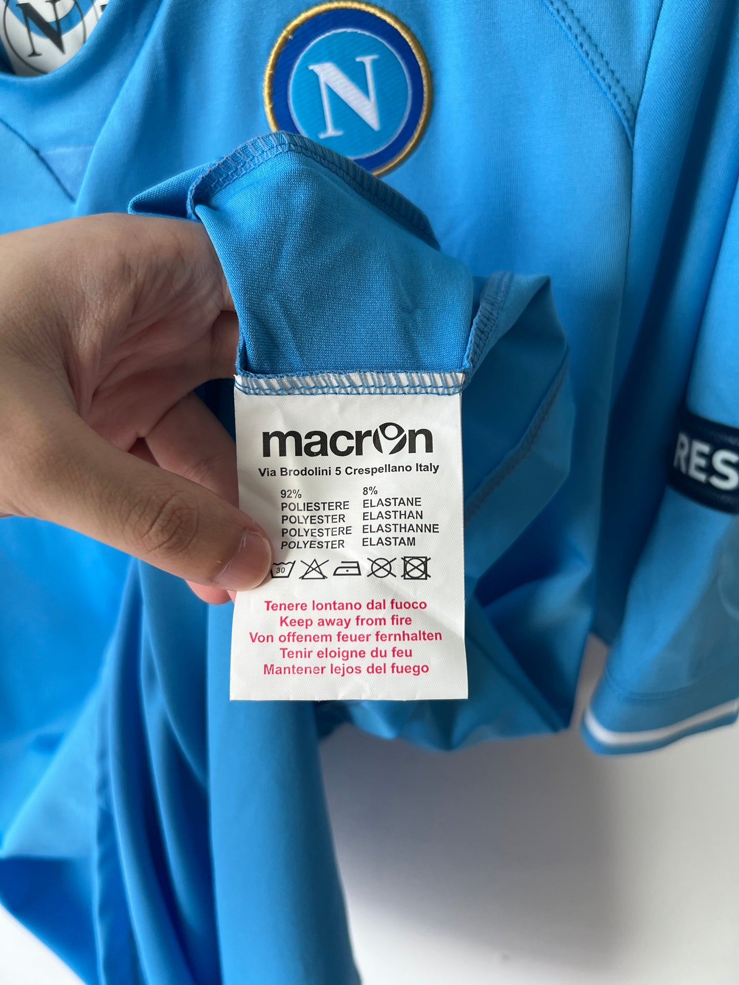 (XL fits M) Napoli 2011-12 CL Home Shirt Cavani #7 (NEW)