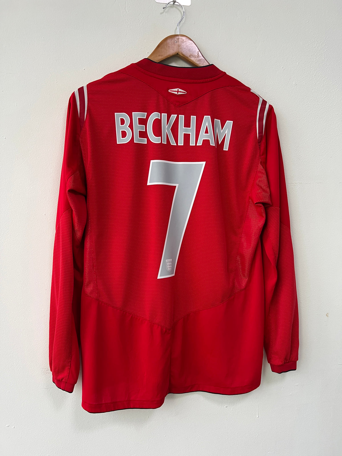 (M) England 2004-06 Away Long Sleeve Shirt Beckham #7