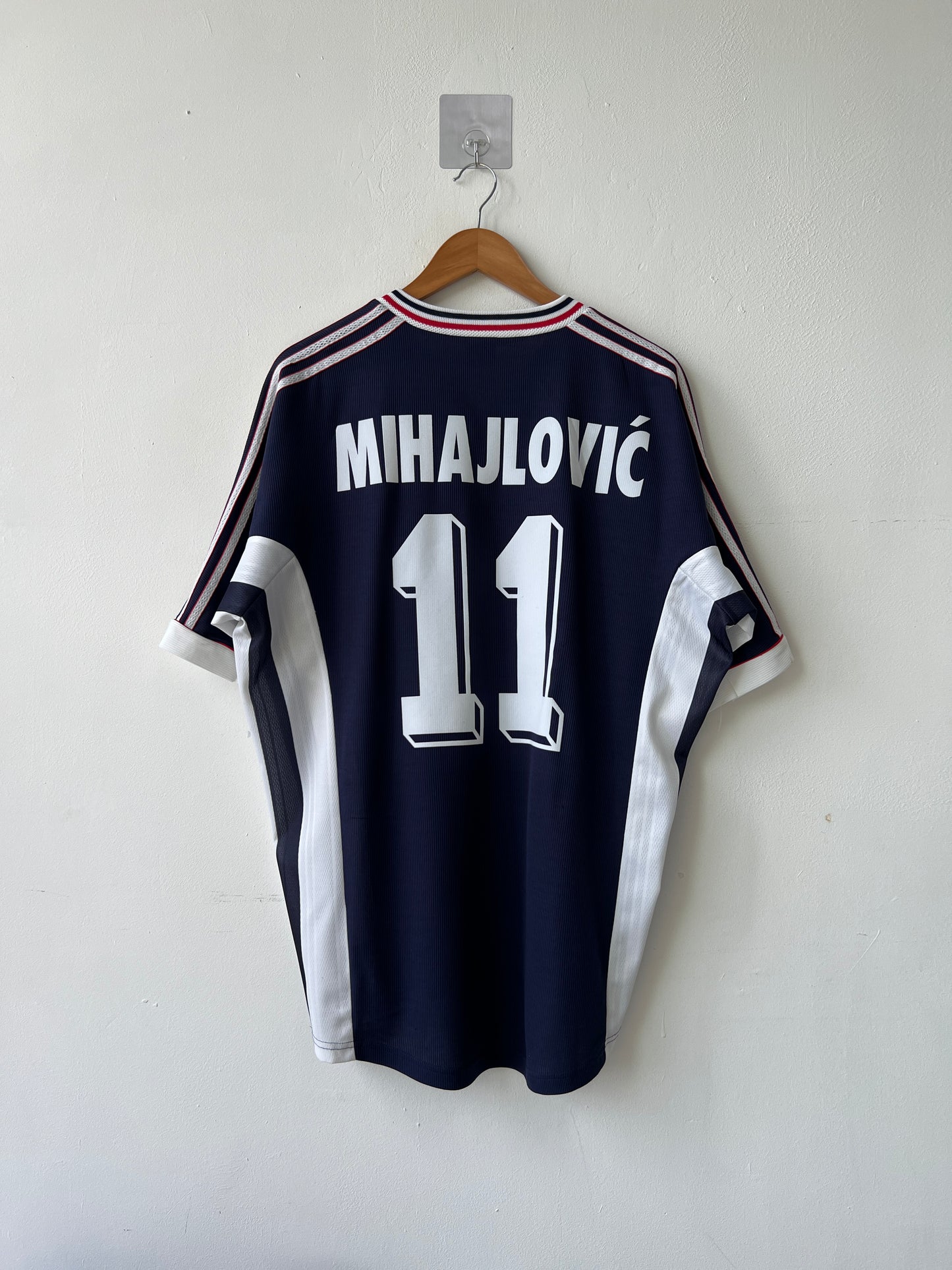 (L fits XL) Yugoslavia 1998-99 Home Shirt Mihajlovic #11