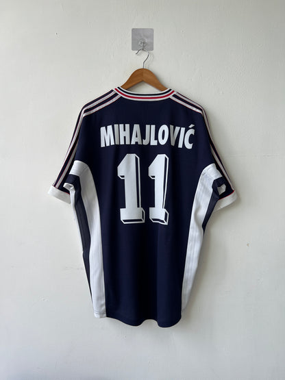 (L fits XL) Yugoslavia 1998-99 Home Shirt Mihajlovic #11
