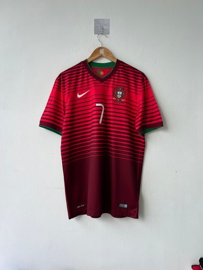 (L) Portugal 2014-15 Home Shirt Ronaldo #7