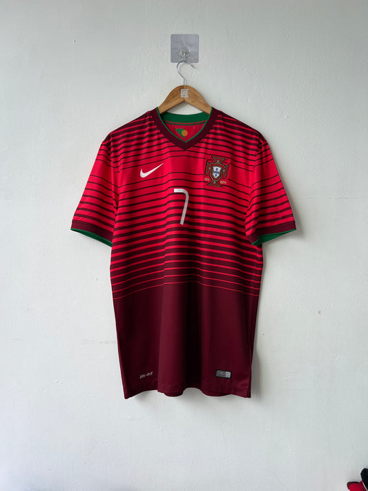 (L) Portugal 2014-15 Home Shirt Ronaldo #7