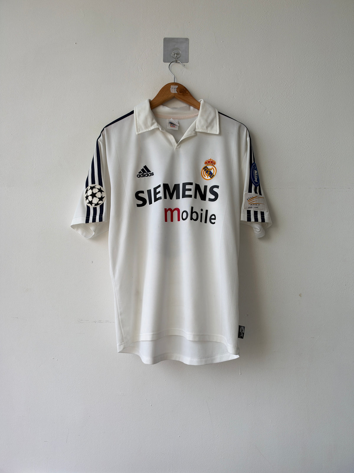 (M) Real Madrid 2002-03 CL Home Shirt Zidane #5