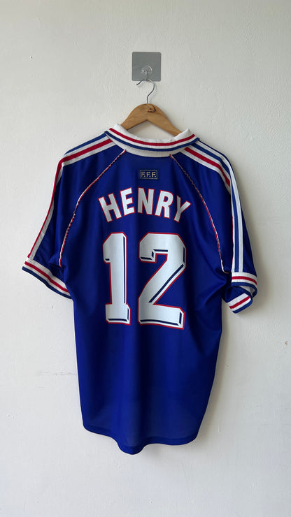 France 1998-00 Home Shirt Henry #12 (L)