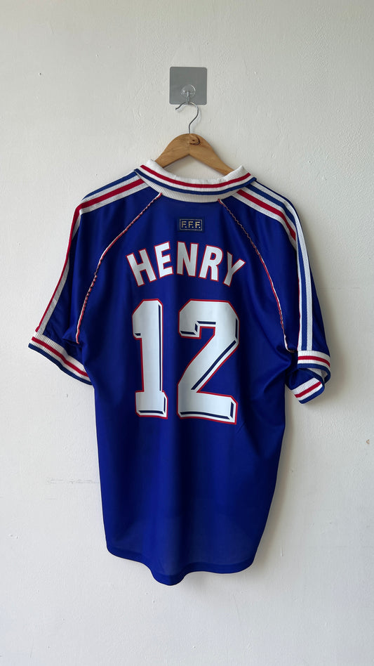 France 1998-00 Home Shirt Henry #12 (L)