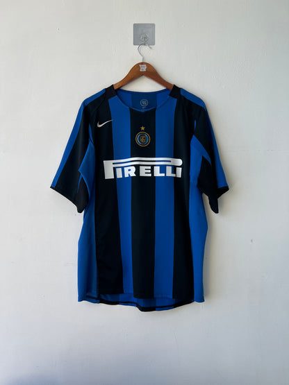 (XL) Inter Milan 2004-05 Home Shirt Adriano #10