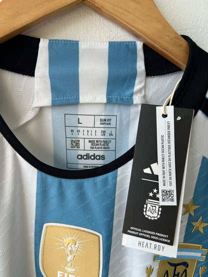 (L) Argentina 2022-24 Home Player Version Shirt (NEW)