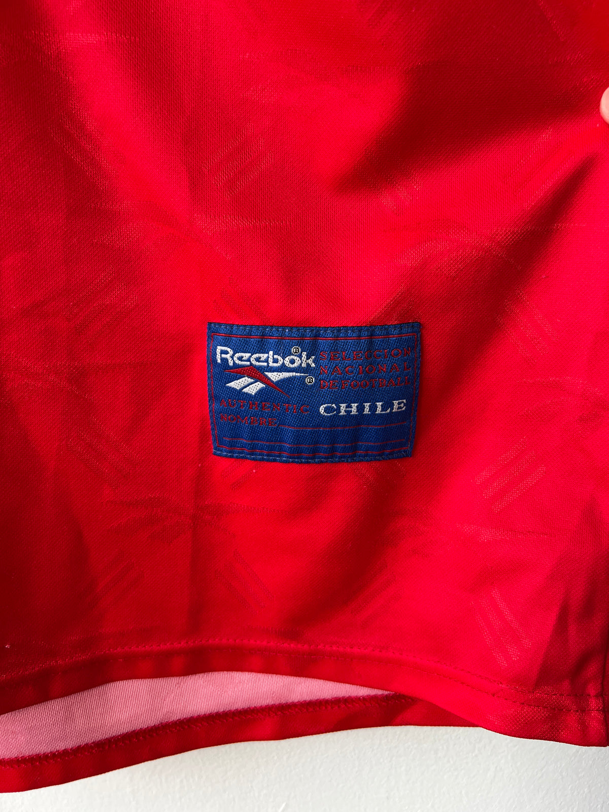 (L) Chile 1997-99 Home Long Sleeve Shirt Salas #11