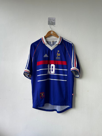 (M) France 1998-00 Home Shirt Zidane #10